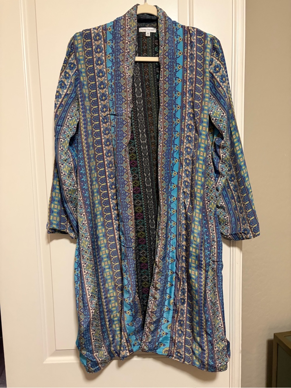 NWOT🩵✌🏽Karma Highway Bohemian Open Front Kimono Robe Duster💙✌🏽